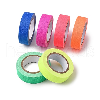 Fluorescent UV Cotton Cloth Tape AJEW-S042-01-1
