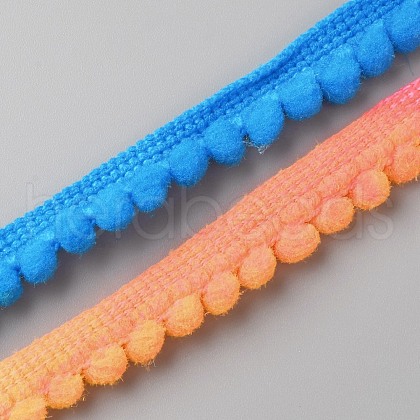 Segment Dyed Polyester Ball Fringe OCOR-WH0071-059-1