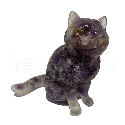 Resin Cat Display Decoration PW-WG87501-07-1