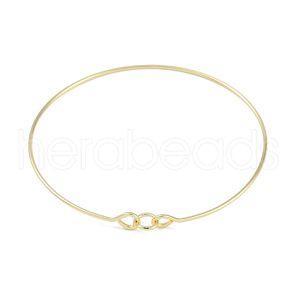 Brass Bangles for Women KK-U020-18G-1