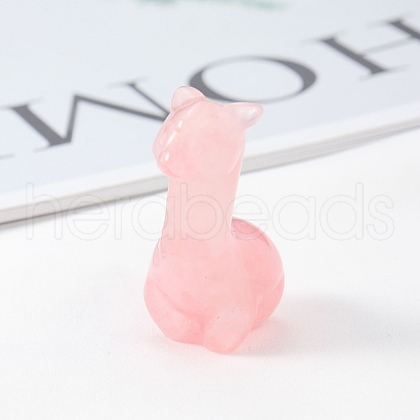 Natural Rose Quartz Display Decorations DJEW-PW0009-005E-1
