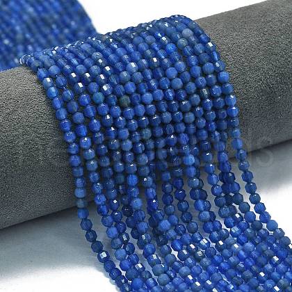 Natural Blue Agate(Dyed & Heated) Beads Strands G-A260-A12-01-1
