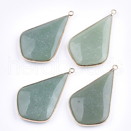 Natural Green Aventurine Big Pendants G-S344-28B-1