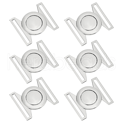 BENECREAT 6Sets Zinc Alloy Side Release Buckles FIND-BC0013-98B-1