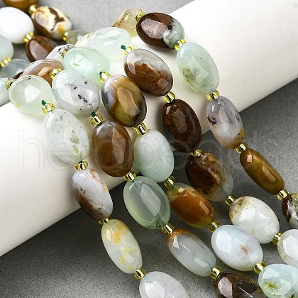 Natural Serpentine Beads Strands G-H005-A13-02-1