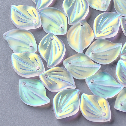 Electroplate Glass Pendants GLAA-S054-001C-01-1