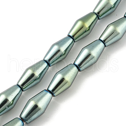 Electroplated Synthetic Non-magnetic Hematite Beads Strands G-Z032-B02-02E-1