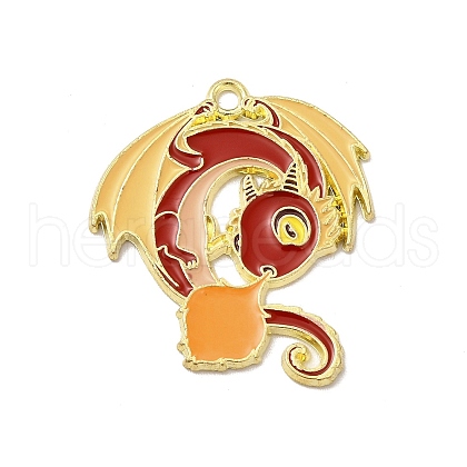 Alloy Enamel Pendants ENAM-A143-10KCG-02-1