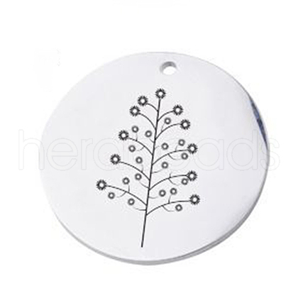 304 Stainless Steel Pendants FIND-CJC0003-10B-1