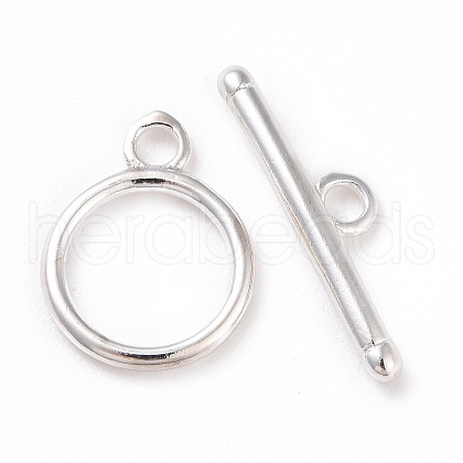 Eco-friendly Brass Toggle Clasps X-KK-D082-17S-1