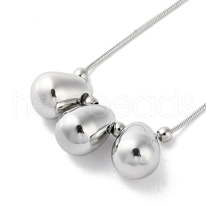 304 Stainless Steel Necklaces NJEW-M213-01P-1