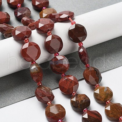 Natural Red Agate Beads Strands G-NH0004-036-1