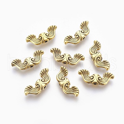 Tibetan Style Alloy Beads TIBEB-EA9130Y-AG-LF-1