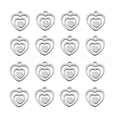Non-Tarnish 304 Stainless Steel Charms STAS-Q201-T174-1
