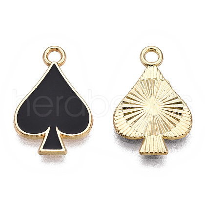 Barrel Plating Alloy Pendants X-ENAM-T011-203-02-1