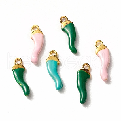 Alloy Enamel Charms PALLOY-F259-02G-1