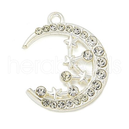 Alloy Micro Pave Clear Cubic Zirconia Pendants FIND-Z061-03S-1