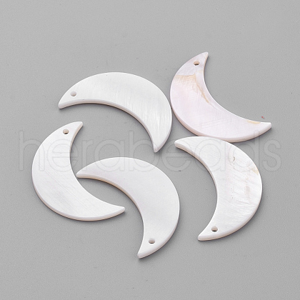 Plated Freshwater Shell Pendants SHEL-S269-20A-1