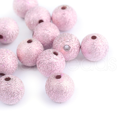 Spray Painted Acrylic Beads ACRP-Q018-6mm-003-1