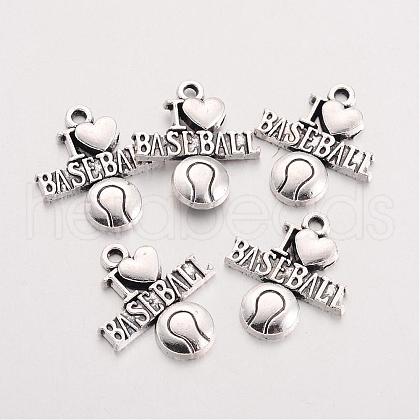 Tibetan Style Alloy Message Pendants TIBEP-Q043-101-RS-1