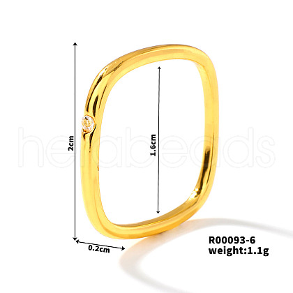 Brass Pave Cubic Zirconia Finger Rings for Women JJ7227-1-1