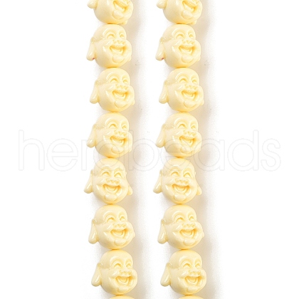 Synthetic Coral Carved Beads Strands CORA-B001-01B-1