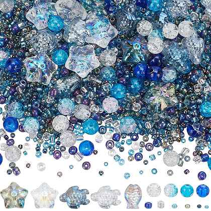 SUNNYCLUE Mixed Styles Glass Beads GLAA-SC0002-21D-1