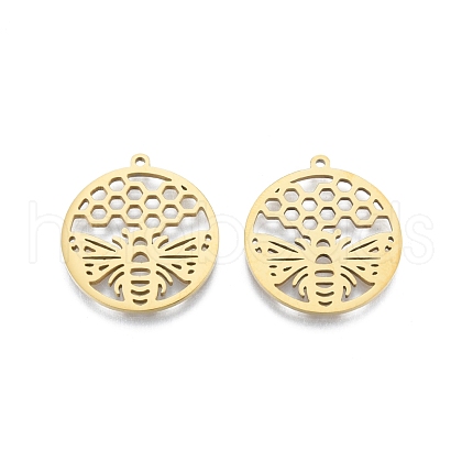 Ion Plating(IP) 201 Stainless Steel Pendant STAS-B027-10G-1