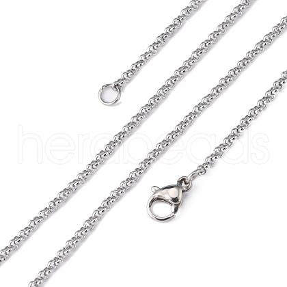 Rolo Chain Necklace for Men NJEW-F027-14-2mm-1