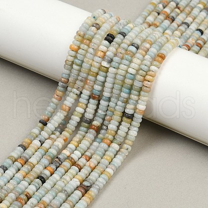 Natural Flower Amazonite Beads Strands G-H292-A21-01-1
