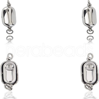 Unicraftale 304 Stainless Steel Box Clasps STAS-UN0005-15P-1