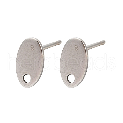 304 Stainless Steel Stud Earring Findings STAS-Q353-02P-1