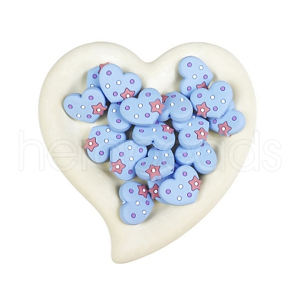 Heart Food Grade Eco-Friendly Silicone Beads PW-WG51534-06-1