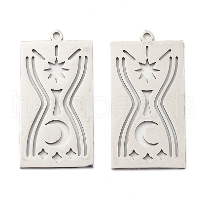 Non-Tarnish 201 Stainless Steel Pendants STAS-M318-04P-1