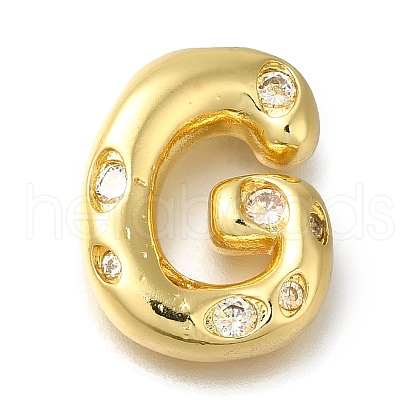 Brass with Cubic Zirconia Pendant KK-Q818-03G-G-1