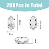 DICOSMETIC 200Pcs Horse Eye Sew on Rhinestone RGLA-DC0001-07A-2