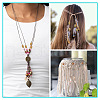 140Pcs 7 Styles Printed Wood Beads WOOD-TA0001-75-9