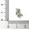 Brass Micro Pave Cubic Zirconia Charms KK-I276-42P-3