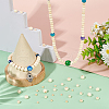 AHADERMAKER 3000Pcs 3 Styles Unfinished Wood Beads WOOD-GA0001-56-4