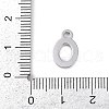 304 Stainless Steel Pendant Cabochon Settings STAS-B092-01P-3