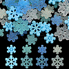 SUNNYCLUE 80Pcs 8 Styles Christmas Translucent Resin Cabochons RESI-SC0003-40-6