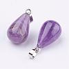 Natural Amethyst Pendants G-K187-04B-2