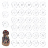 AHADERMAKER 60Pcs 3 Shapes Acrylic Knitted Hat Making Fastener Tool FIND-GA0004-03-1