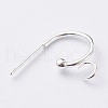 304 Stainless Steel Half Hoop Earrings X-STAS-Z028-B02-S-3