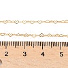Brass Heart Link Chain Necklaces for Women NJEW-Z068-03G-01-5