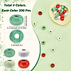 SUNNYCLUE 800 pcs 4 Colors Christmas Theme Wood Beads WOOD-SC0001-84-2