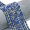 Natural Lapis Lazuli Beads Strands G-P575-A46-4x2mm-01-1