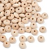 Unfinished Wood Rondelle Beads WOOD-WH0029-53A-1