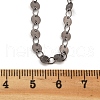 Brass Cable & Flat Sequin Chains Necklaces for Women NJEW-D302-44B-5