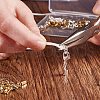 Rack Plating Brass Lobster Claw Clasps with Clip Ends KK-PH0035-34-WH-5
